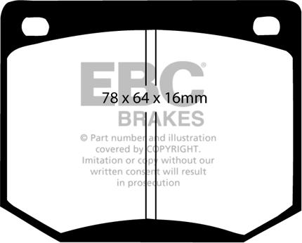 EBC Brakes DP216 - Set placute frana,frana disc allinparts.ro