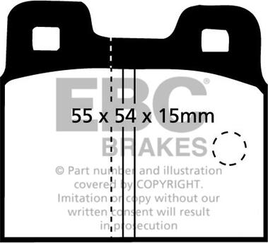 EBC Brakes DP218 - Set placute frana,frana disc allinparts.ro