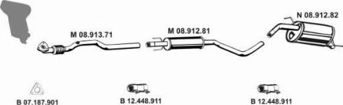 Eberspächer 082790 - Sistem de esapament - allinparts.ro