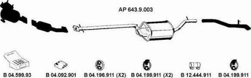 Eberspächer AP_2151 - Sistem de esapament - allinparts.ro