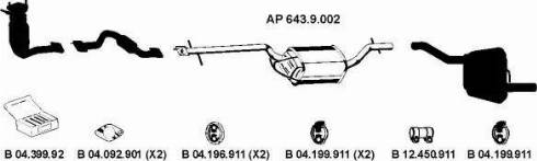 Eberspächer AP_2160 - Sistem de esapament - allinparts.ro