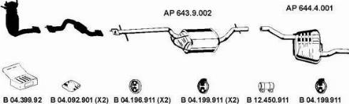 Eberspächer AP_2161 - Sistem de esapament - allinparts.ro