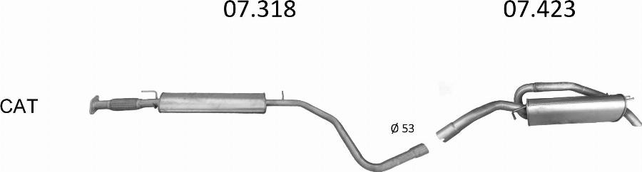 Edex 464 - Sistem de esapament allinparts.ro