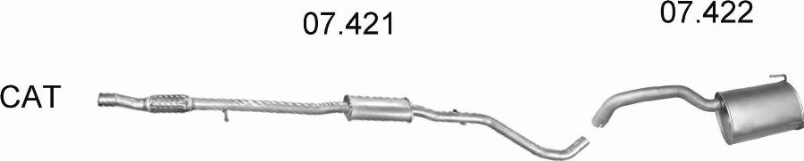 Edex 488 - Sistem de esapament - allinparts.ro