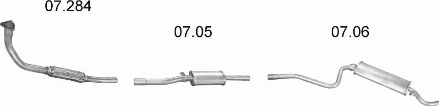 Edex 428 - Sistem de esapament - allinparts.ro