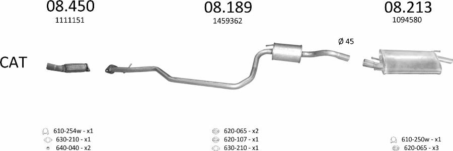 Edex 575 - Sistem de esapament allinparts.ro
