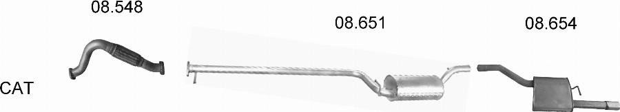 Edex 695 - Sistem de esapament - allinparts.ro