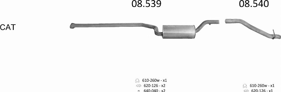 Edex 688 - Sistem de esapament allinparts.ro