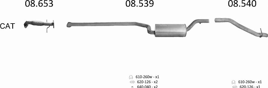 Edex 687 - Sistem de esapament allinparts.ro