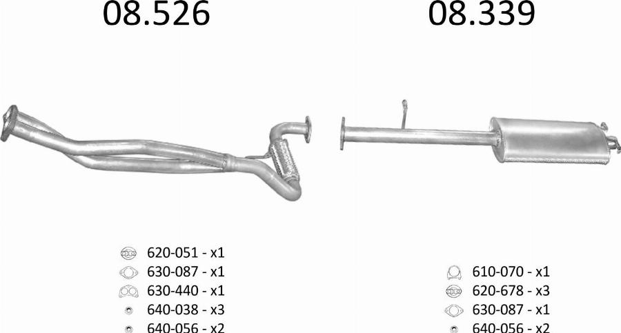 Edex 637 - Sistem de esapament allinparts.ro