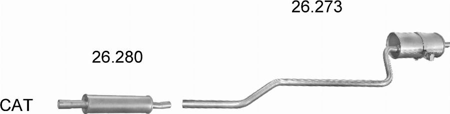 Edex 1953 - Sistem de esapament - allinparts.ro