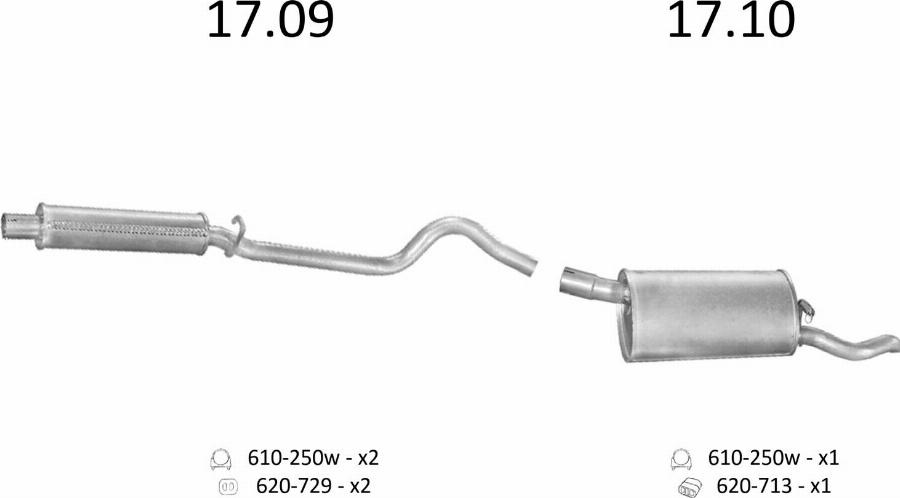 Edex 1473 - Sistem de esapament - allinparts.ro