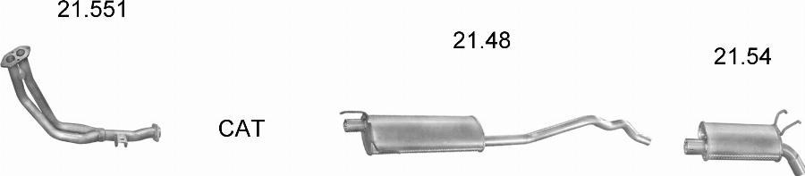 Edex 1810 - Sistem de esapament - allinparts.ro