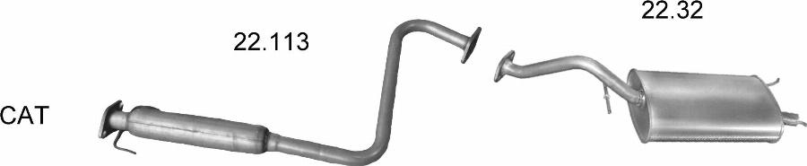 Edex 1823 - Sistem de esapament allinparts.ro