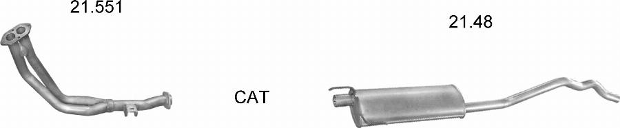 Edex 1790 - Sistem de esapament - allinparts.ro