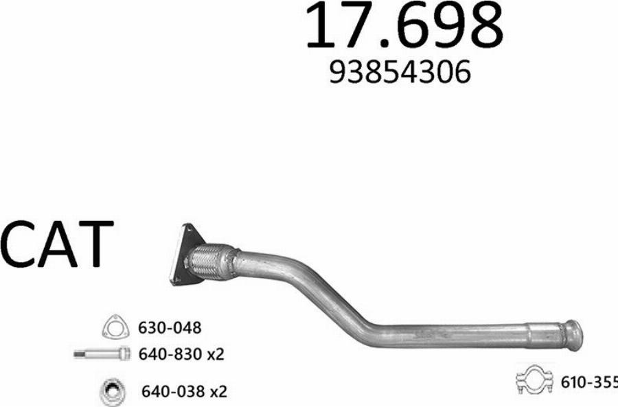 Edex 3464 - Sistem de esapament - allinparts.ro