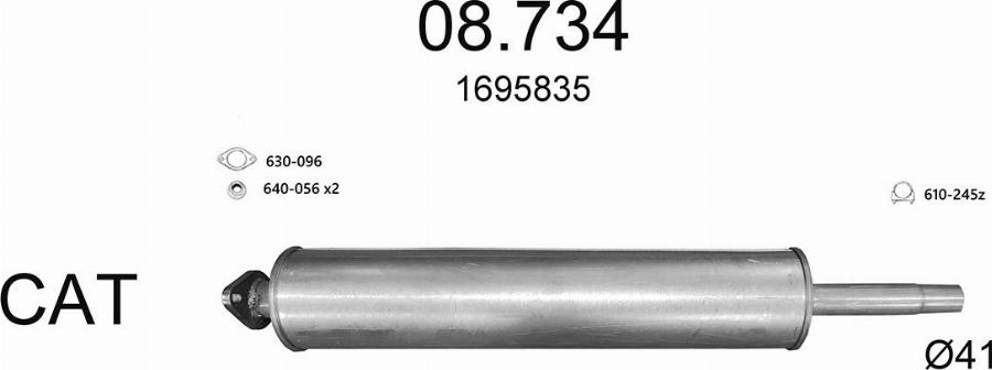 Edex 3595 - Sistem de esapament allinparts.ro