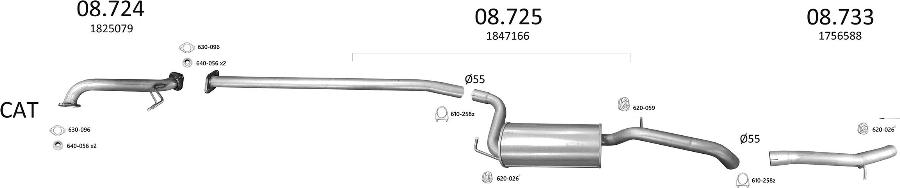Edex 3551 - Sistem de esapament allinparts.ro