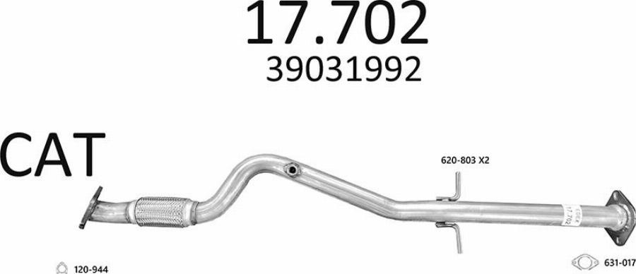 Edex 3557 - Sistem de esapament - allinparts.ro