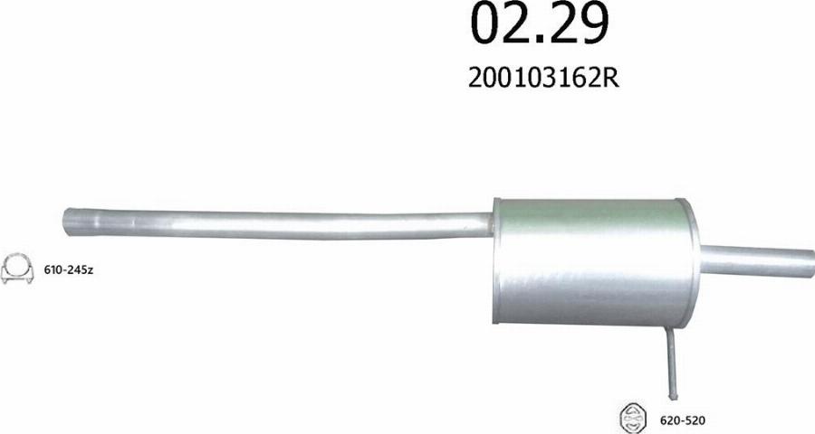 Edex 3519 - Sistem de esapament - allinparts.ro