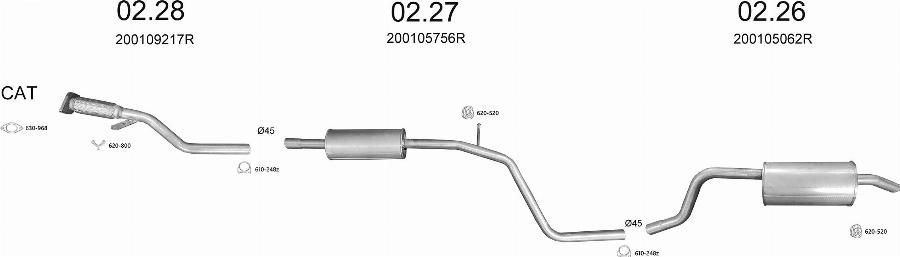 Edex 3531 - Sistem de esapament - allinparts.ro