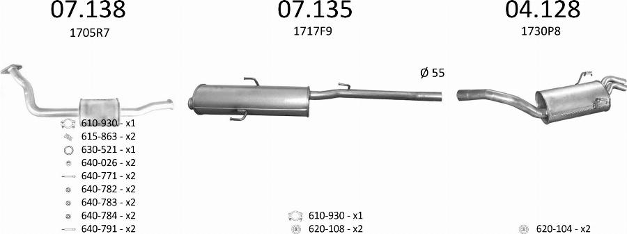 Edex 364 - Sistem de esapament allinparts.ro