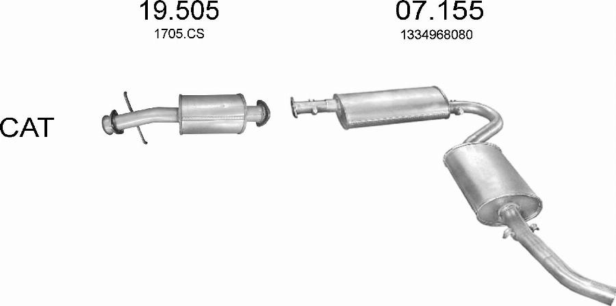 Edex 3655 - Sistem de esapament - allinparts.ro