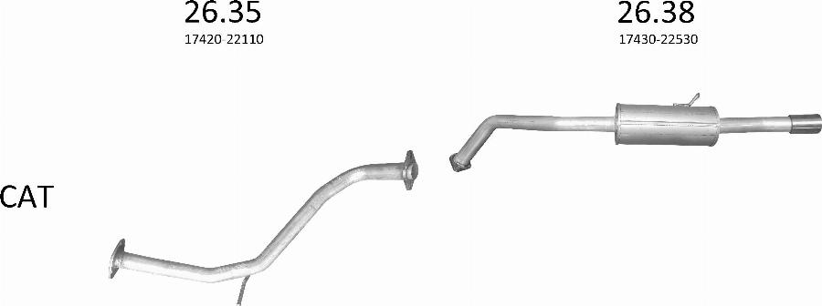 Edex 3636 - Sistem de esapament - allinparts.ro