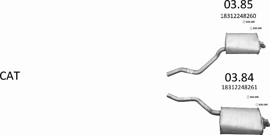 Edex 3677 - Sistem de esapament - allinparts.ro