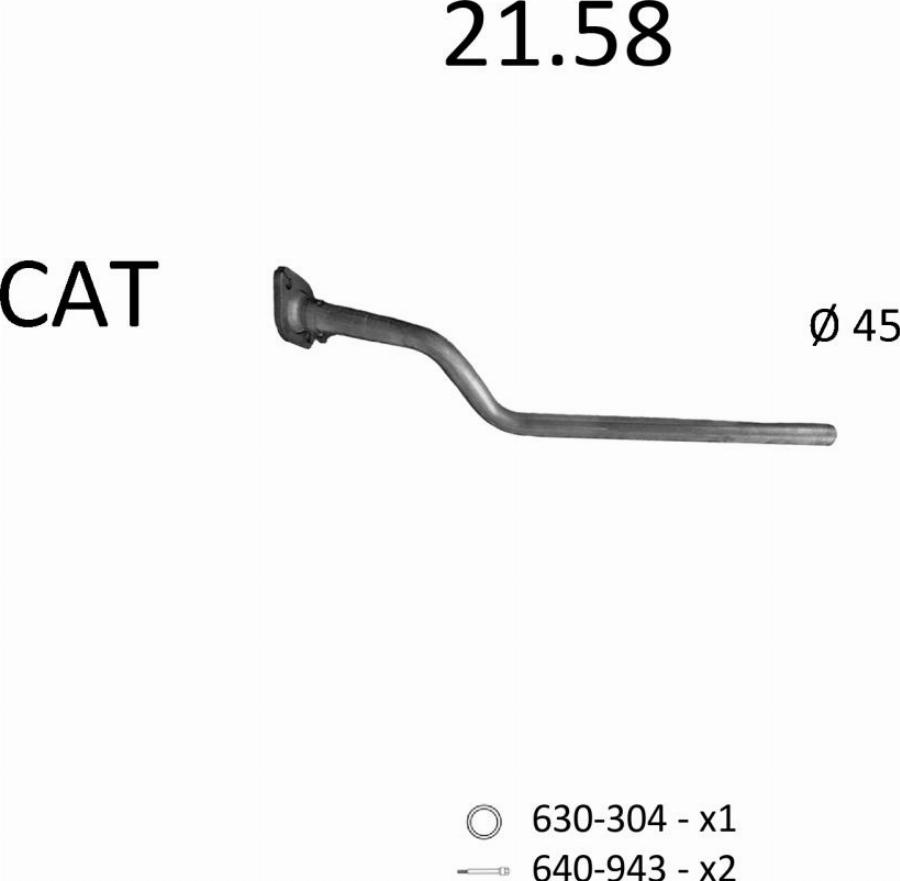 Edex 3061 - Sistem de esapament - allinparts.ro