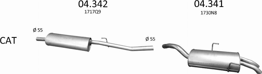 Edex 3191 - Sistem de esapament allinparts.ro