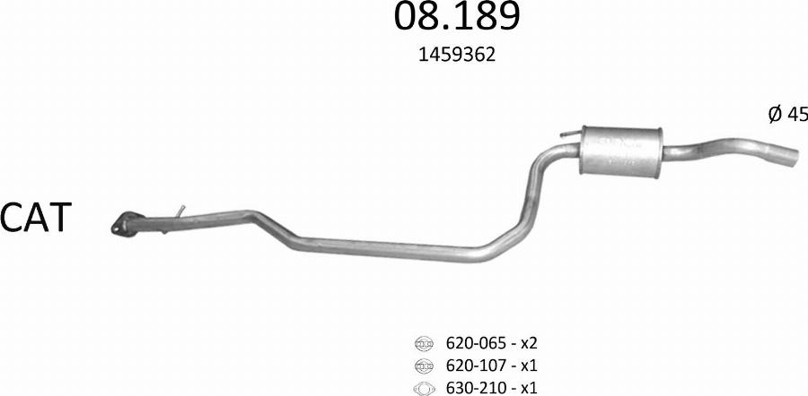 Edex 3159 - Sistem de esapament allinparts.ro