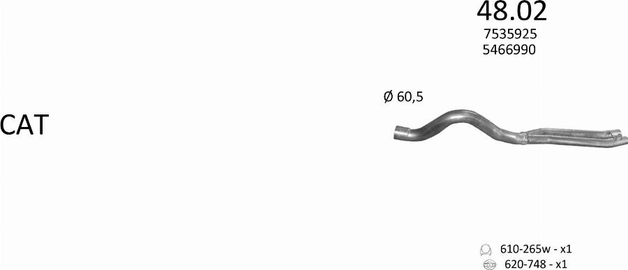 Edex 3112 - Sistem de esapament - allinparts.ro