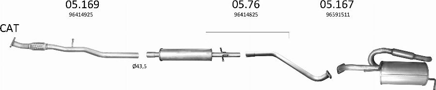 Edex 3308 - Sistem de esapament allinparts.ro