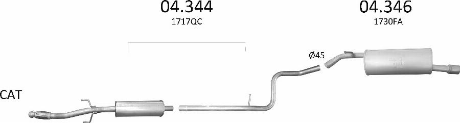 Edex 3237 - Sistem de esapament - allinparts.ro