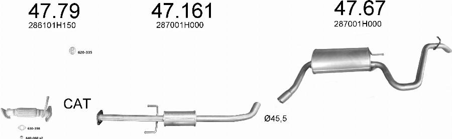 Edex 3709 - Sistem de esapament allinparts.ro