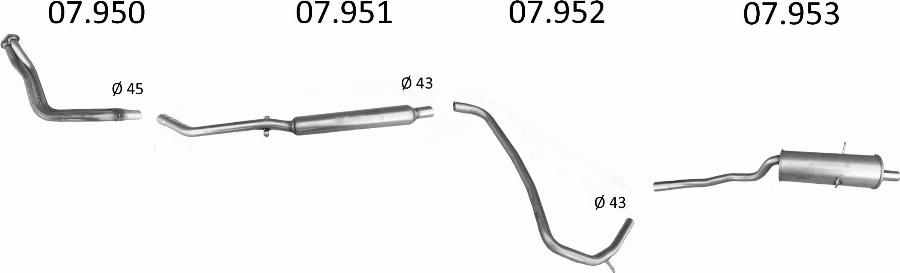 Edex 2946 - Sistem de esapament allinparts.ro