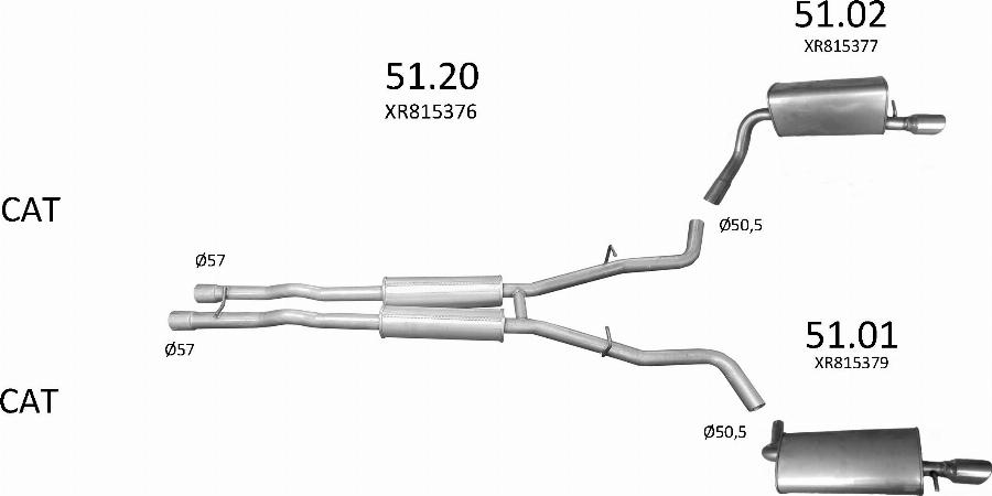 Edex 2900 - Sistem de esapament allinparts.ro