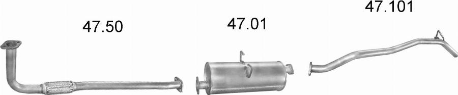 Edex 2470 - Sistem de esapament - allinparts.ro