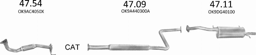 Edex 2472 - Sistem de esapament allinparts.ro