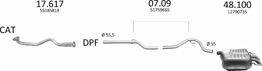 Edex 2625 - Sistem de esapament - allinparts.ro