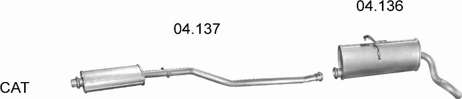 Edex 208 - Sistem de esapament - allinparts.ro