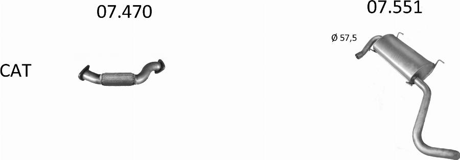 Edex 2891 - Sistem de esapament allinparts.ro