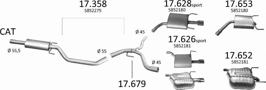 Edex 2319 - Sistem de esapament allinparts.ro