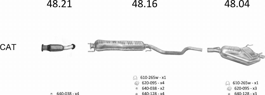Edex 2290 - Sistem de esapament allinparts.ro