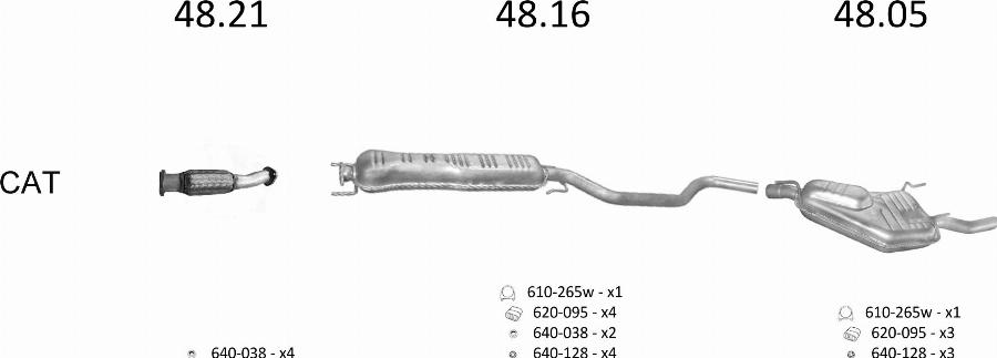 Edex 2291 - Sistem de esapament allinparts.ro