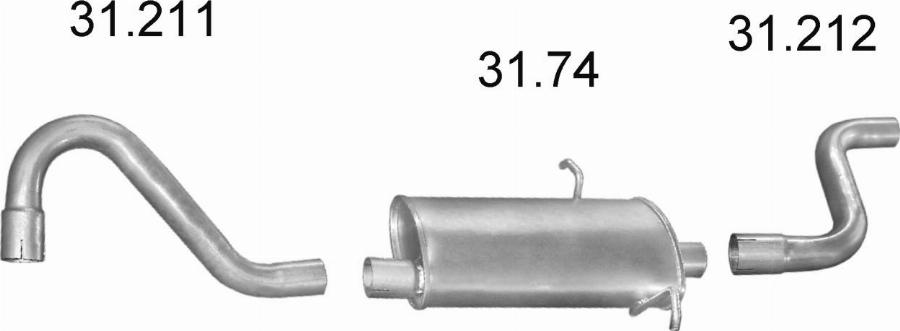 Edex 2259 - Sistem de esapament - allinparts.ro