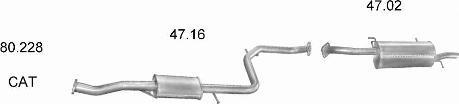 Edex 2281 - Sistem de esapament allinparts.ro