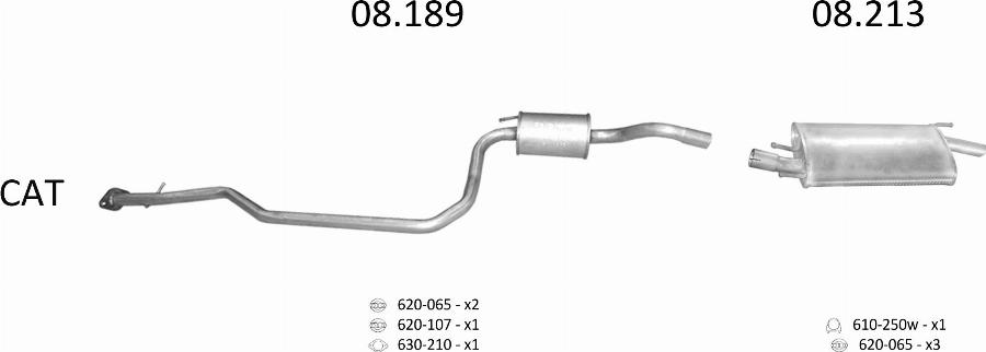 Edex 274 - Sistem de esapament allinparts.ro