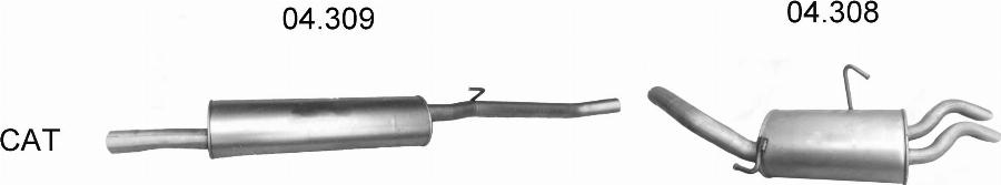 Edex 2771 - Sistem de esapament - allinparts.ro